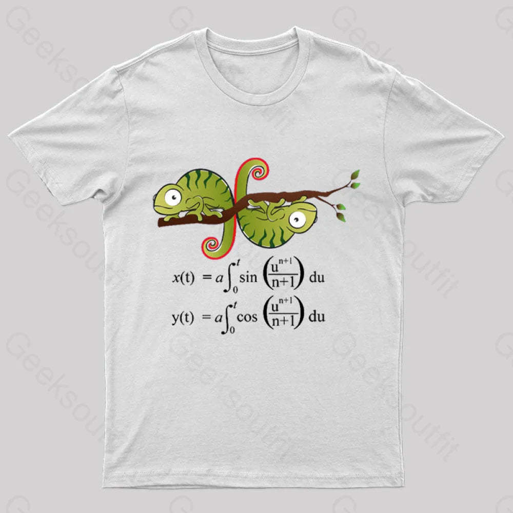 Euler Spiral Nerd T-Shirt White / S