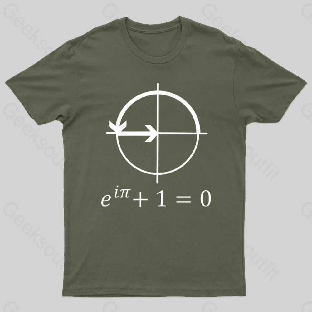 Euler’s Identity Geek T-Shirt Army Green / S