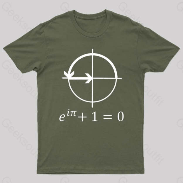 Euler’s Identity Geek T-Shirt Army Green / S