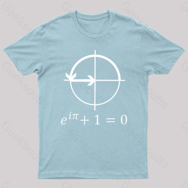 Euler’s Identity Geek T-Shirt Light Blue / S