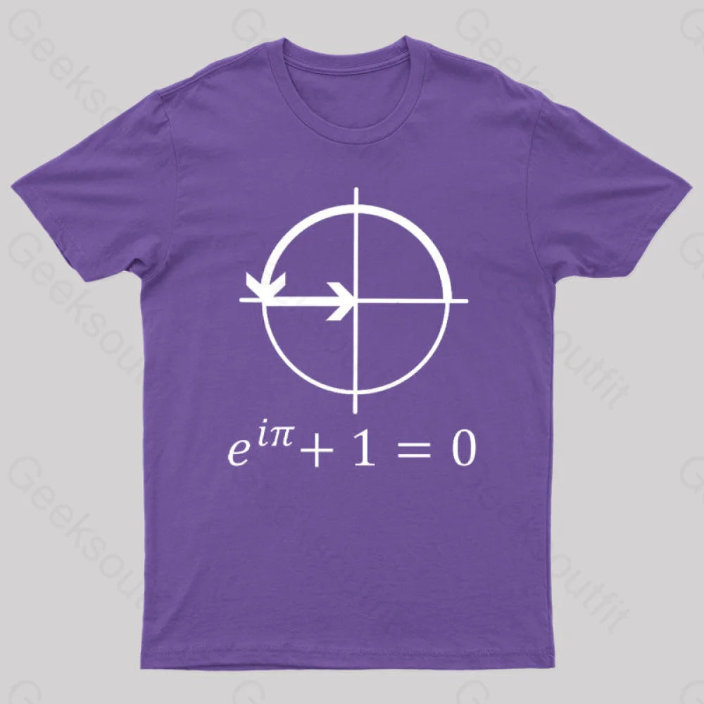Euler’s Identity Geek T-Shirt Purple / S
