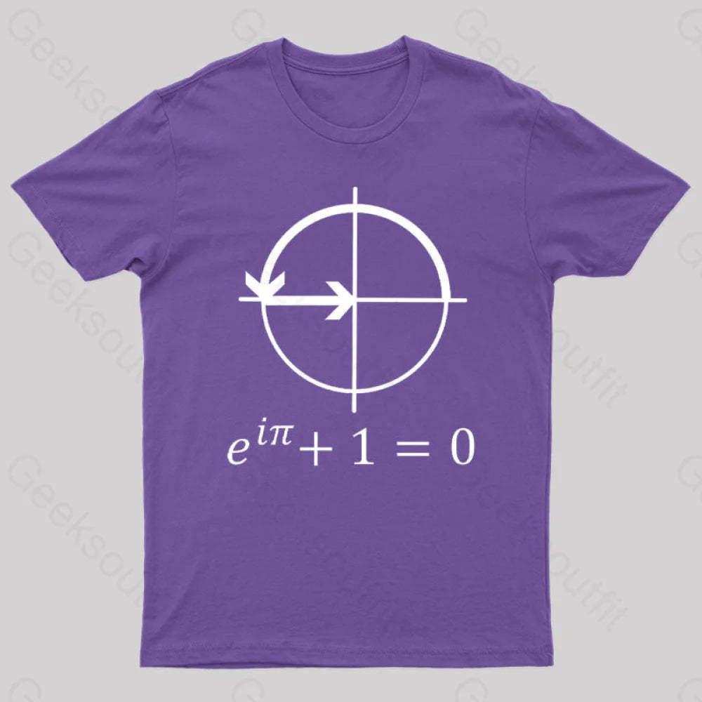 Euler’s Identity Geek T-Shirt Purple / S