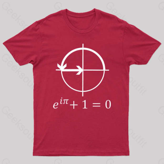 Euler’s Identity Geek T-Shirt Red / S