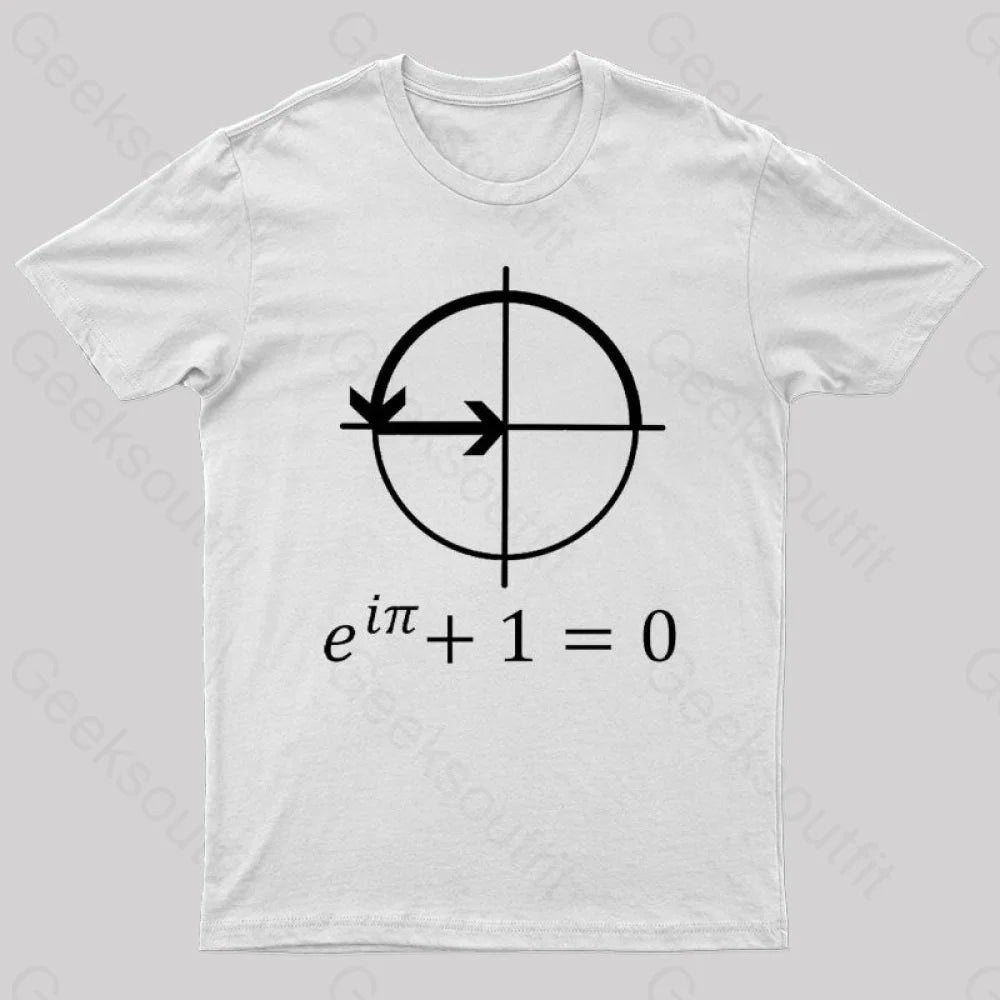 Euler’s Identity Geek T-Shirt White / S