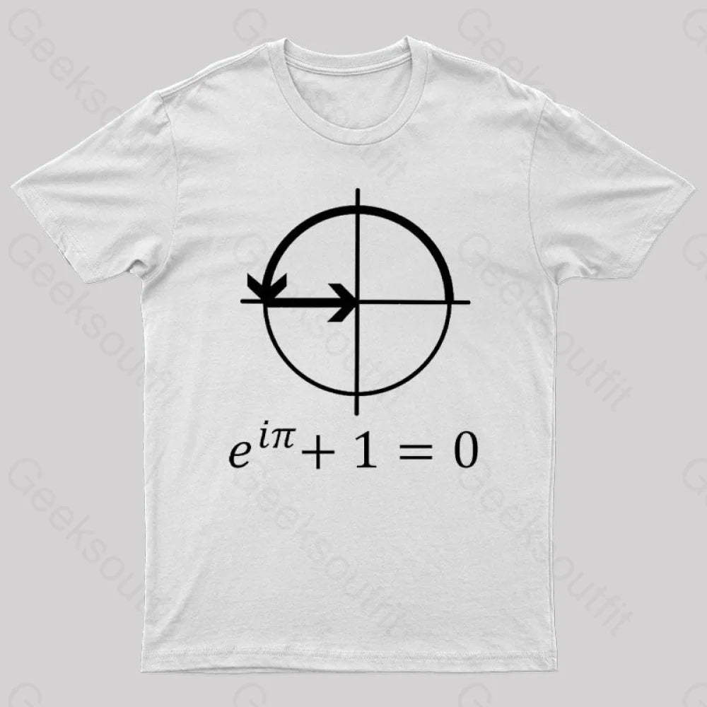 Euler’s Identity Geek T-Shirt White / S