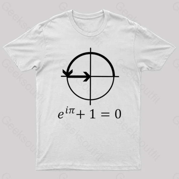Euler’s Identity Geek T-Shirt White / S