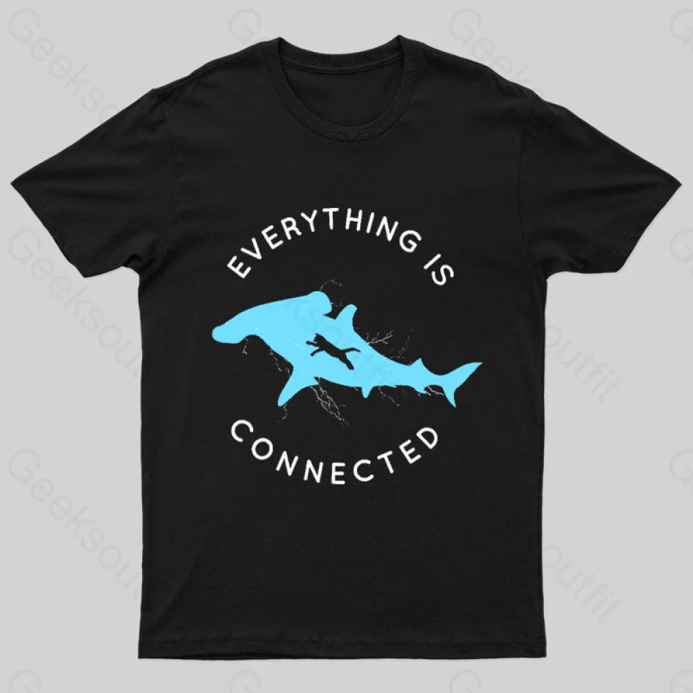 Everything Is Connected Geek T-Shirt Black / S