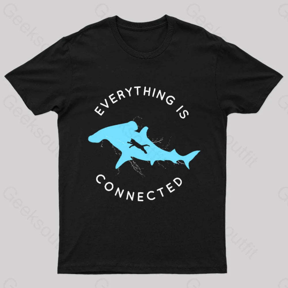 Everything Is Connected Geek T-Shirt Black / S