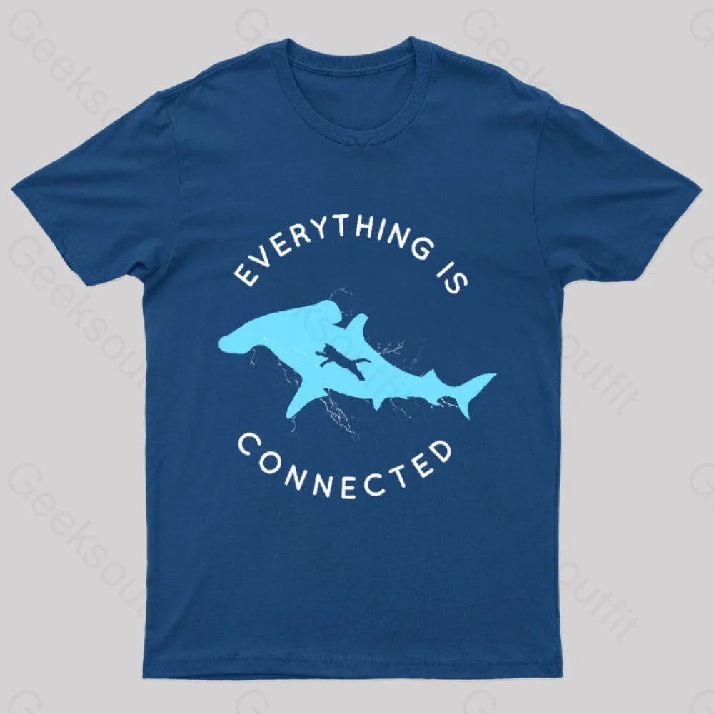 Everything Is Connected Geek T-Shirt Navy / S