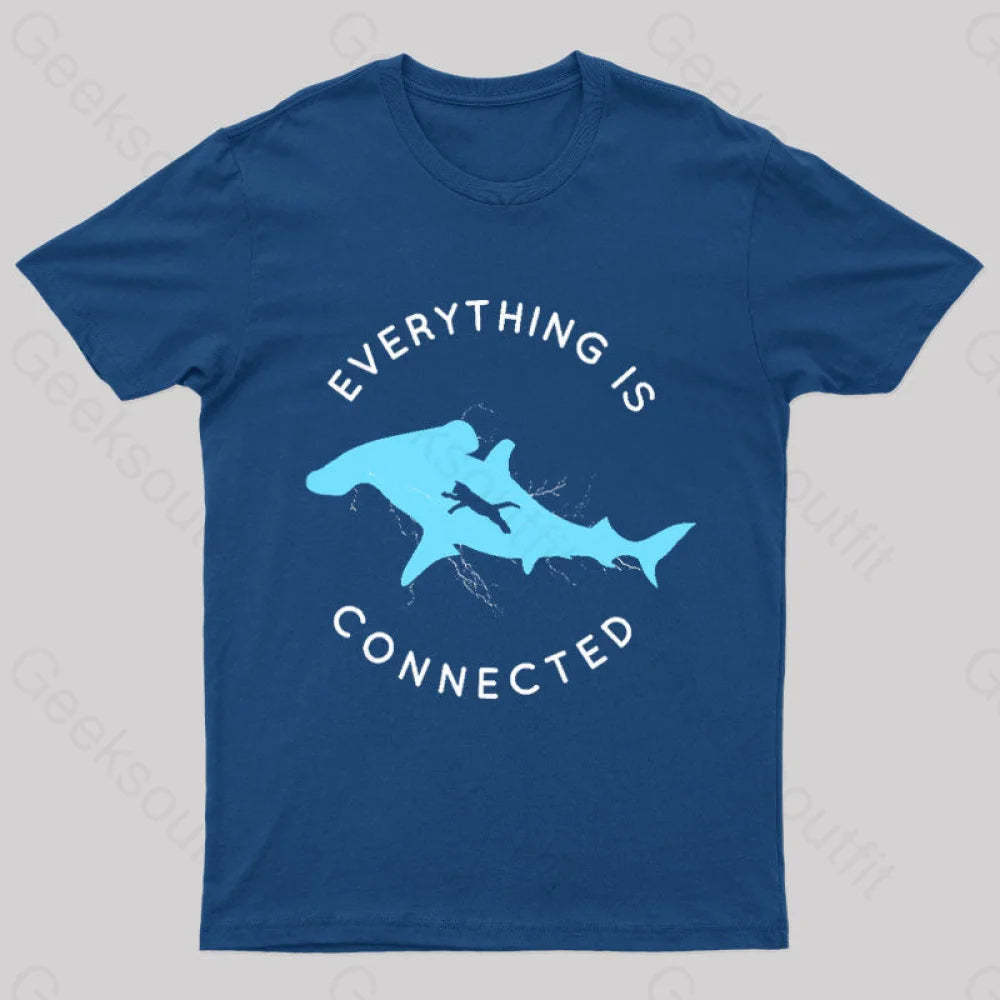 Everything Is Connected Geek T-Shirt Navy / S