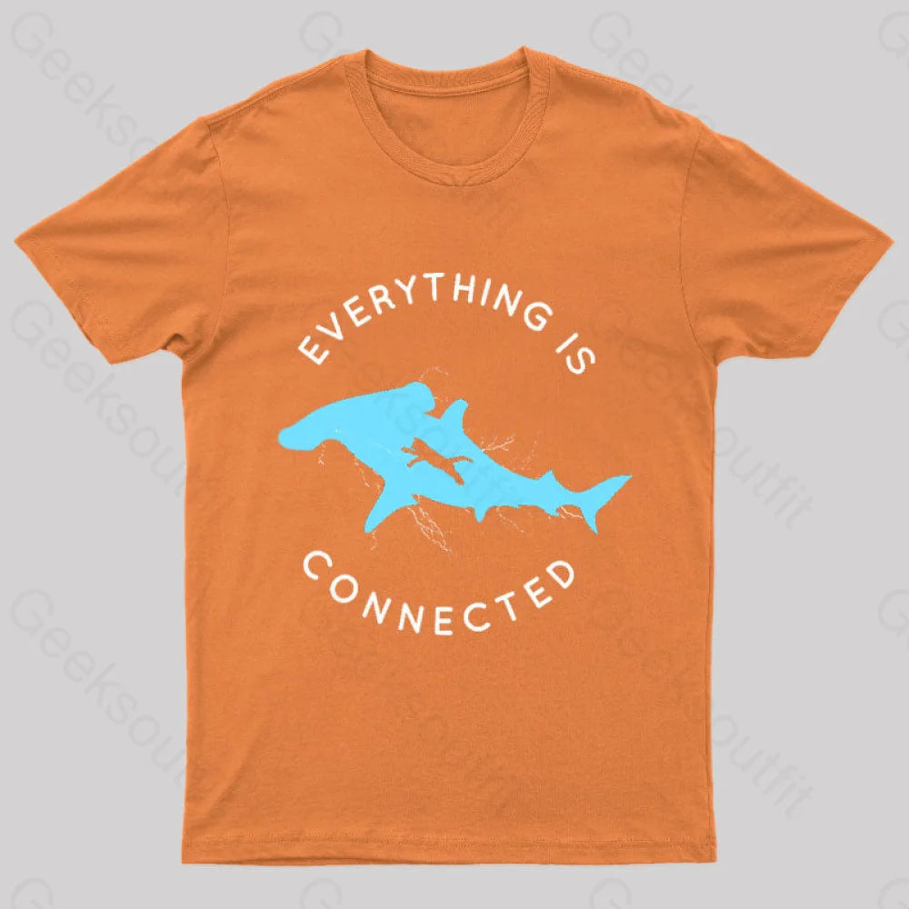Everything Is Connected Geek T-Shirt Orange / S