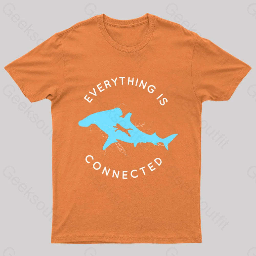 Everything Is Connected Geek T-Shirt Orange / S