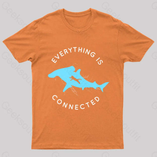 Everything Is Connected Geek T-Shirt Orange / S