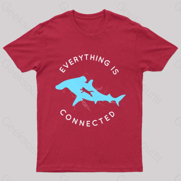 Everything Is Connected Geek T-Shirt Red / S