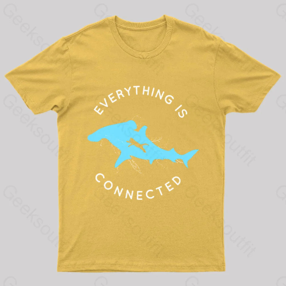 Everything Is Connected Geek T-Shirt Yellow / S