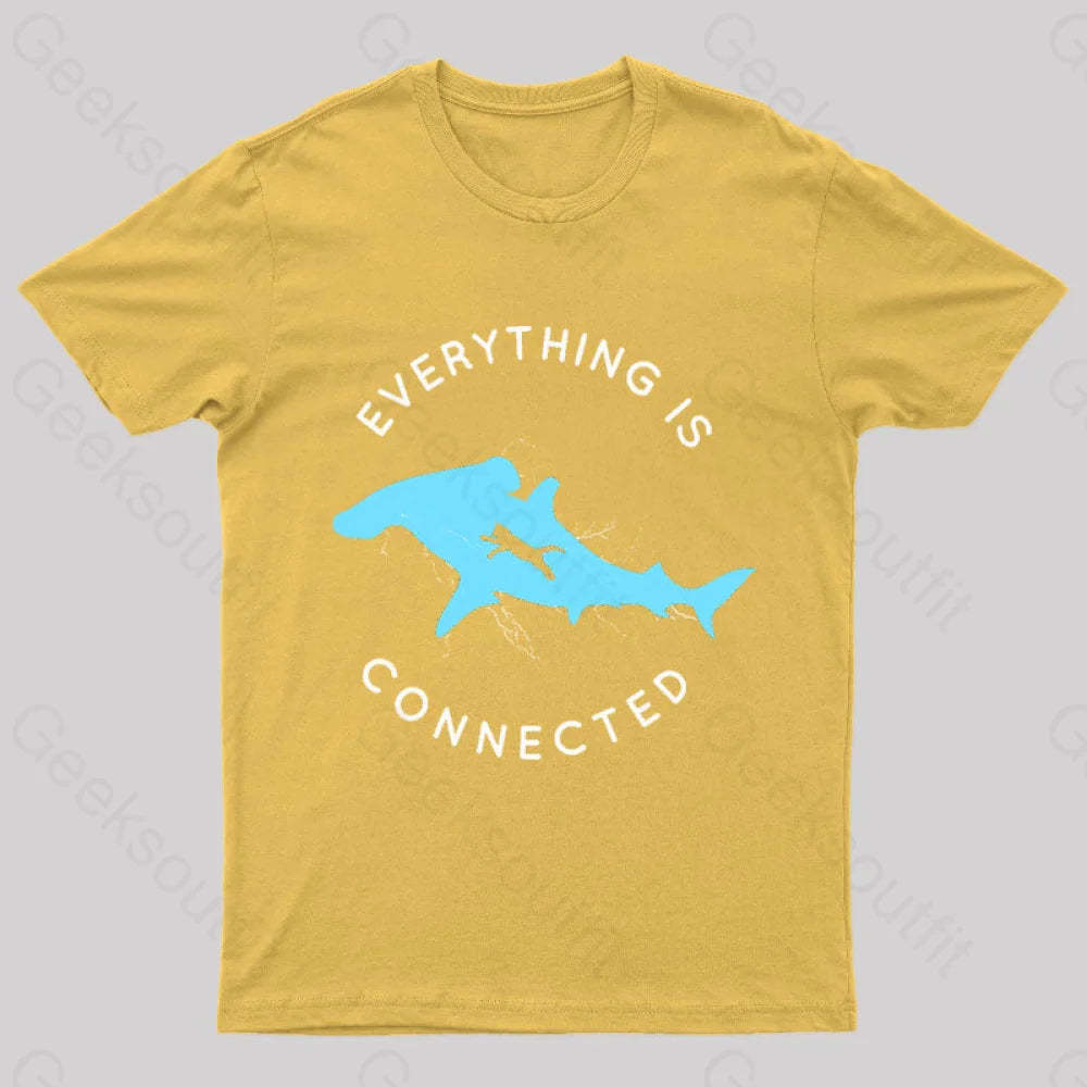 Everything Is Connected Geek T-Shirt Yellow / S