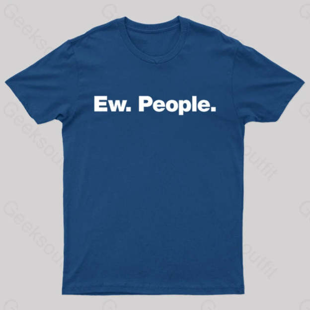 Ew People Geek T-Shirt Navy / S