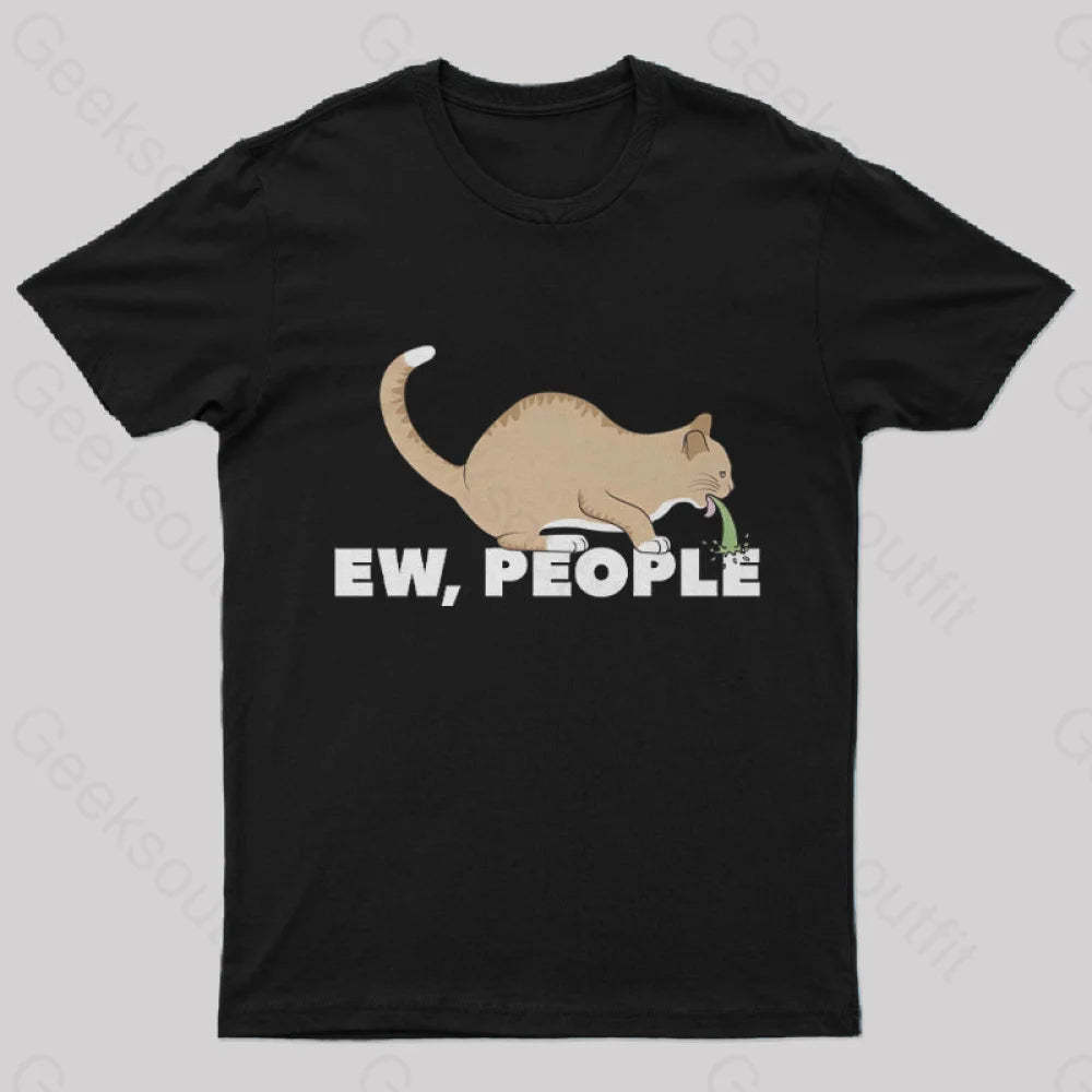 Ew People Nerd T-Shirt Black / S