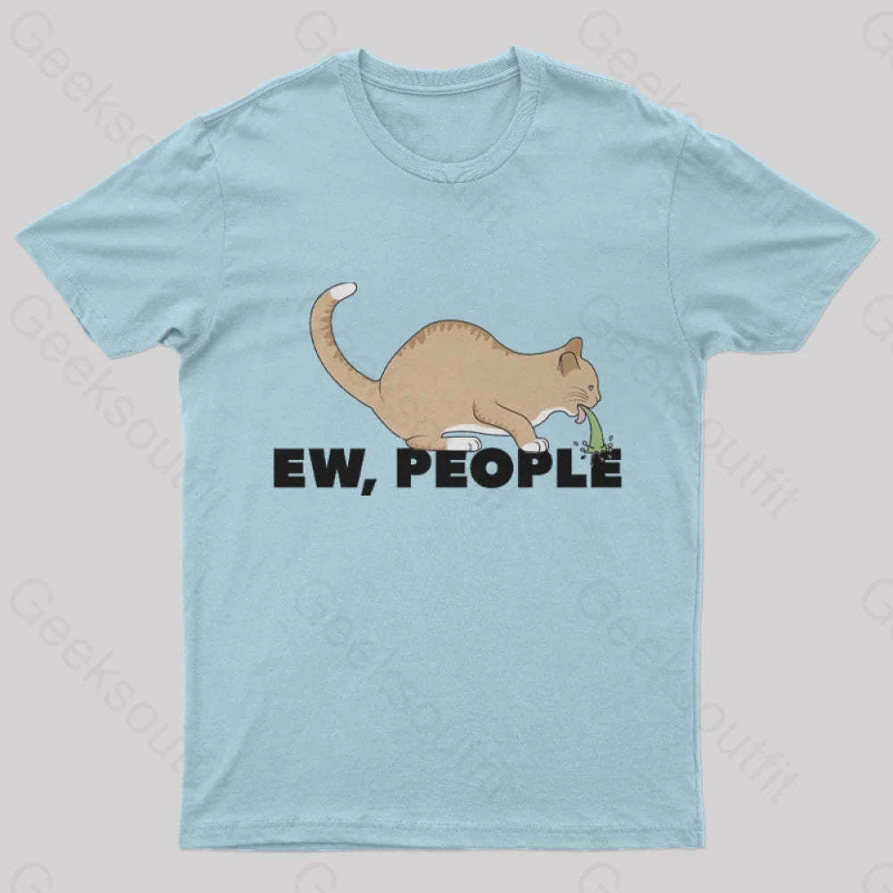 Ew People Nerd T-Shirt Light Blue / S