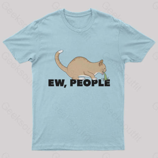 Ew People Nerd T-Shirt Light Blue / S