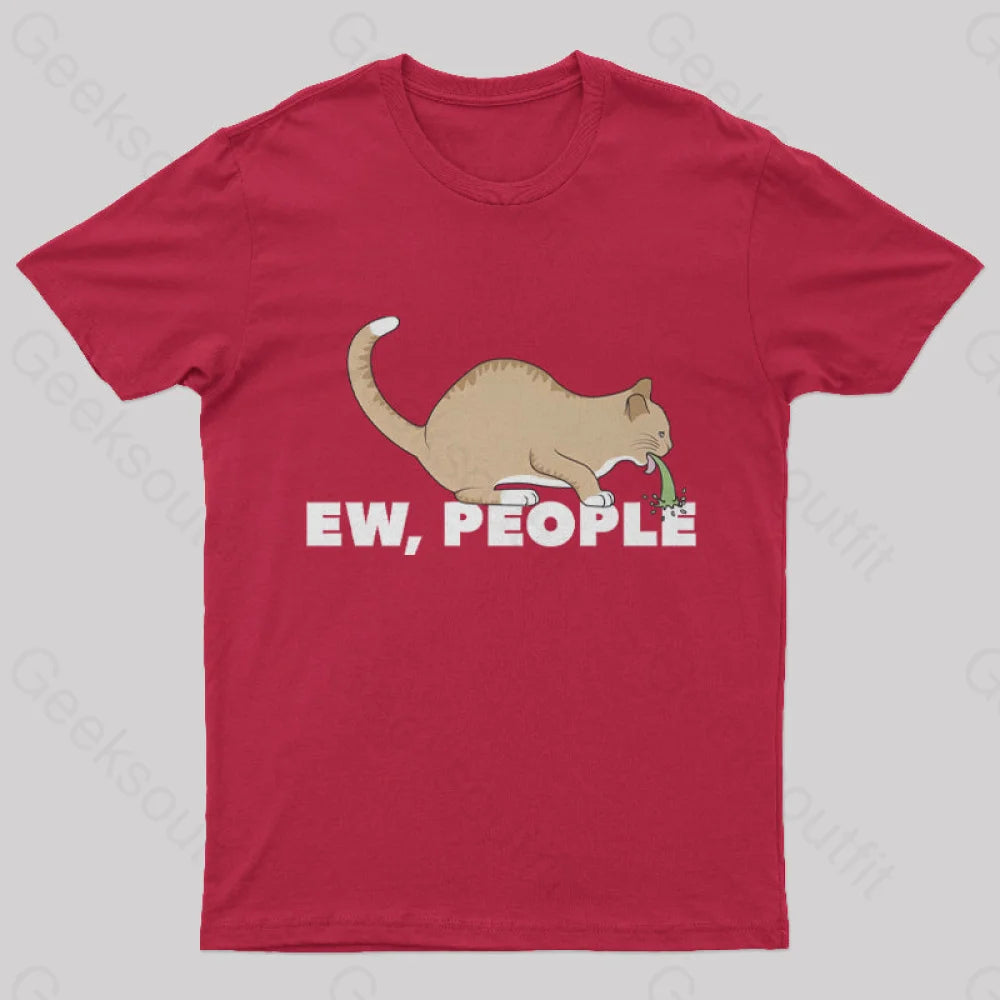 Ew People Nerd T-Shirt Red / S