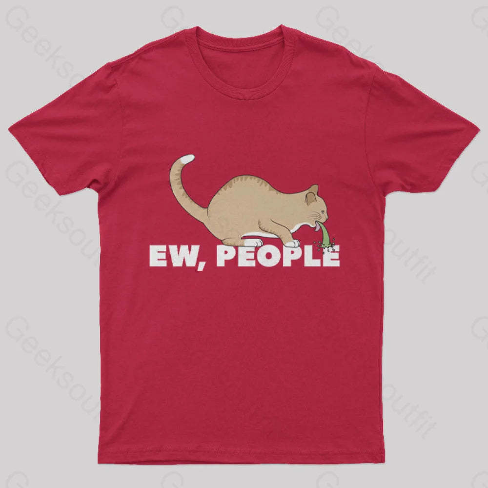 Ew People Nerd T-Shirt Red / S