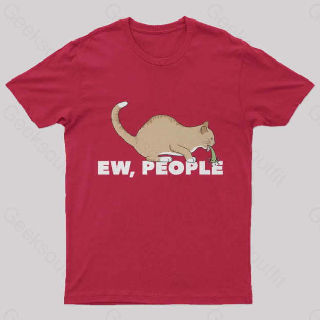Ew People Nerd T-Shirt Red / S