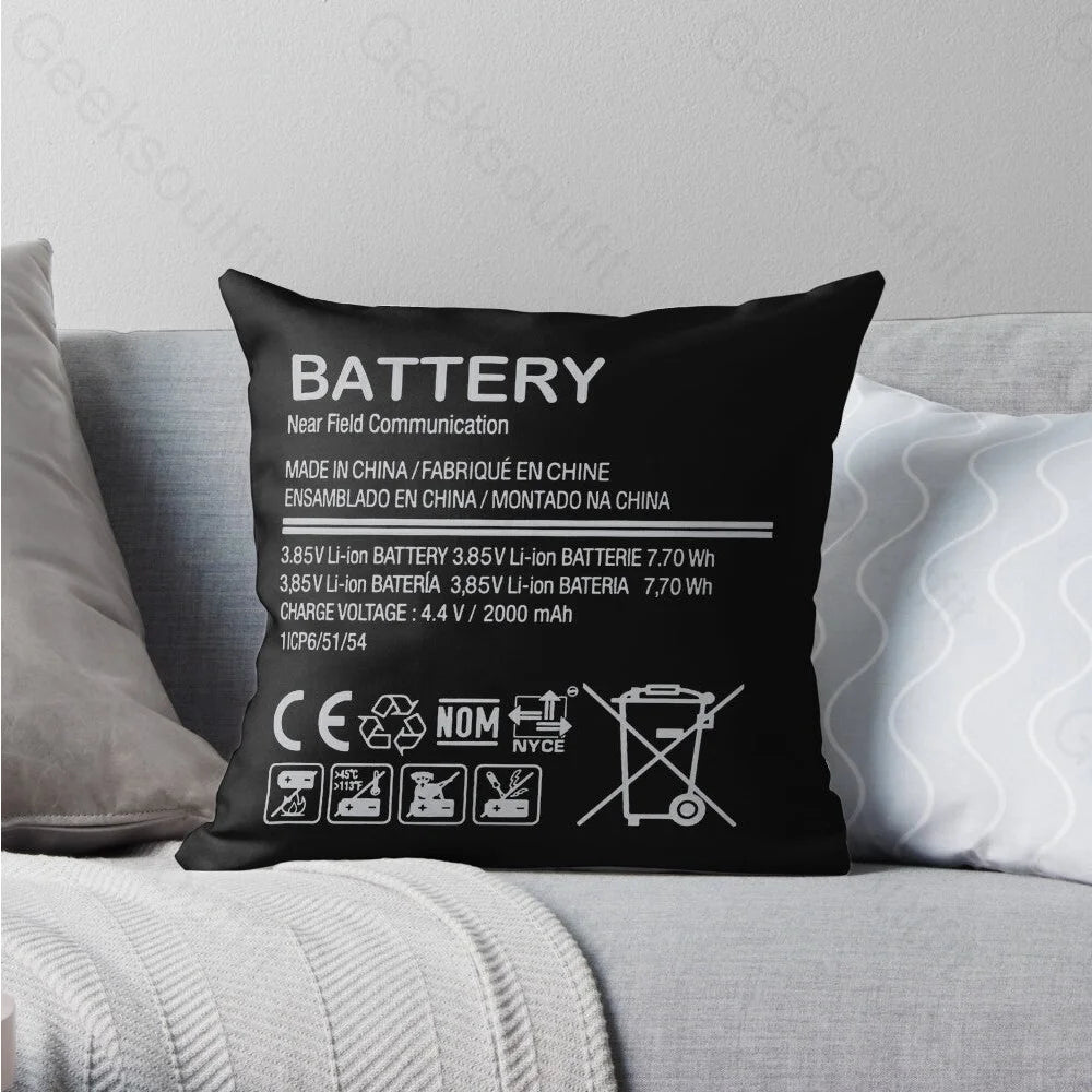 Exploding Battery Explosive Lithium Pillowcase 40*40Cm / Geekpc037