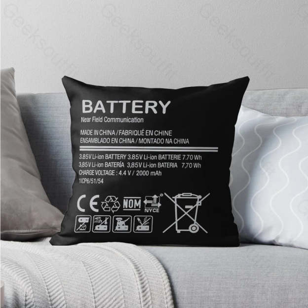 Exploding Battery Explosive Lithium Pillowcase 40*40Cm / Geekpc037