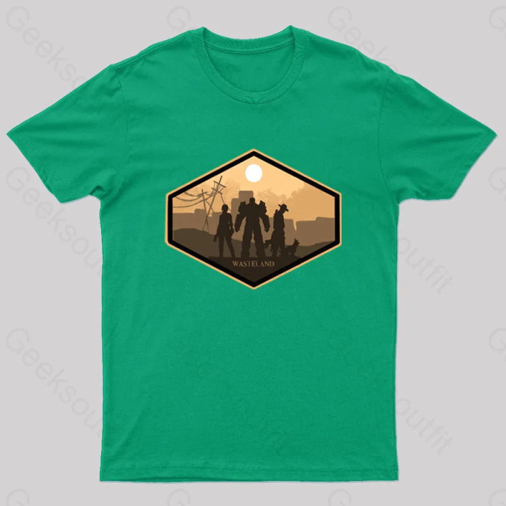 Explore Wasteland Geek T-Shirt Green / S