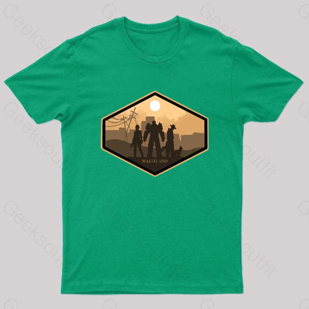 Explore Wasteland Geek T-Shirt Green / S