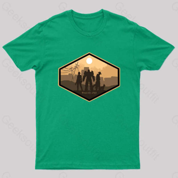 Explore Wasteland Geek T-Shirt Green / S