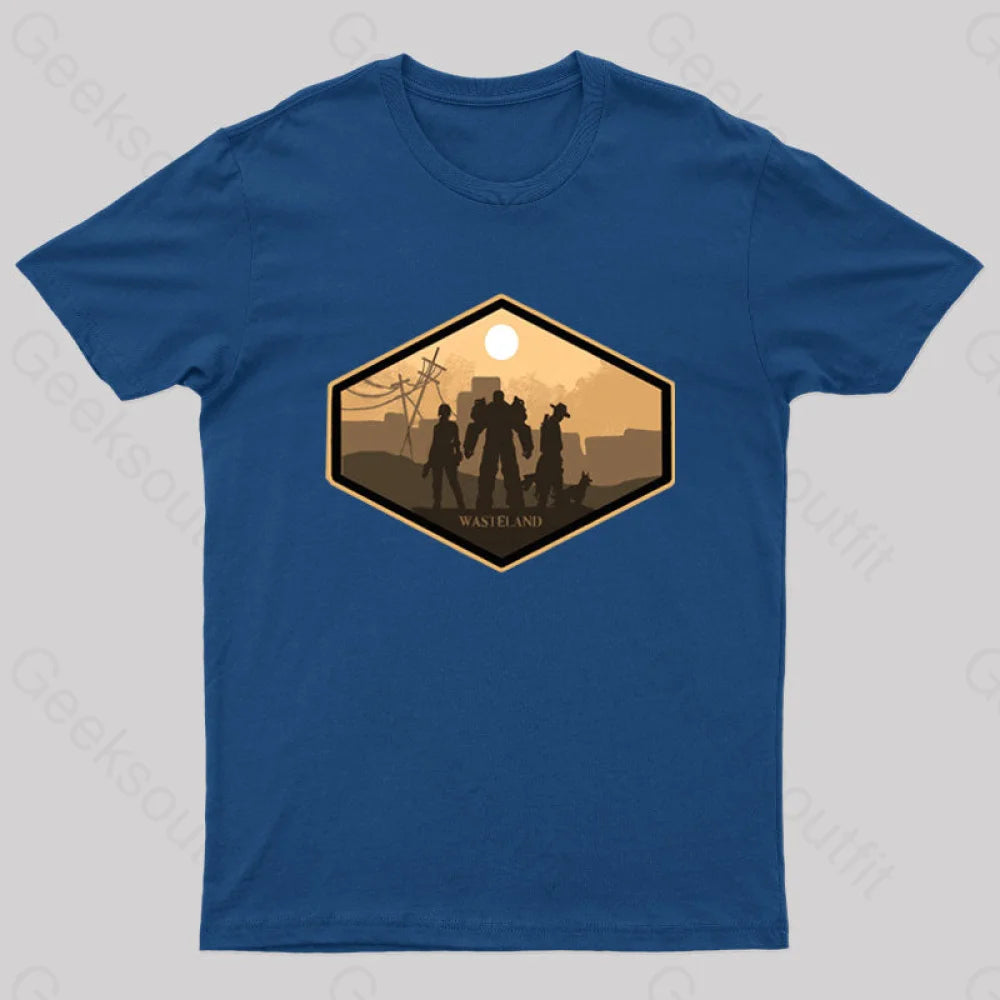 Explore Wasteland Geek T-Shirt Navy / S