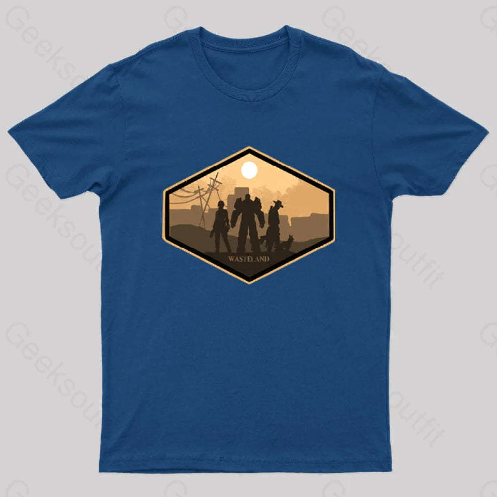Explore Wasteland Geek T-Shirt Navy / S