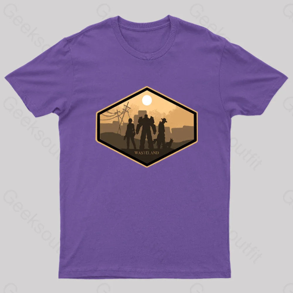 Explore Wasteland Geek T-Shirt Purple / S