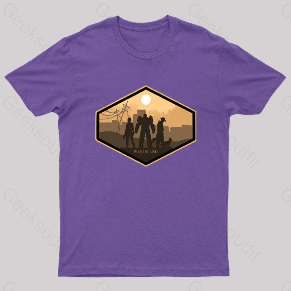 Explore Wasteland Geek T-Shirt Purple / S
