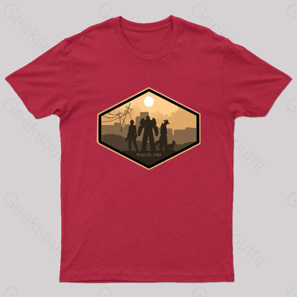 Explore Wasteland Geek T-Shirt Red / S