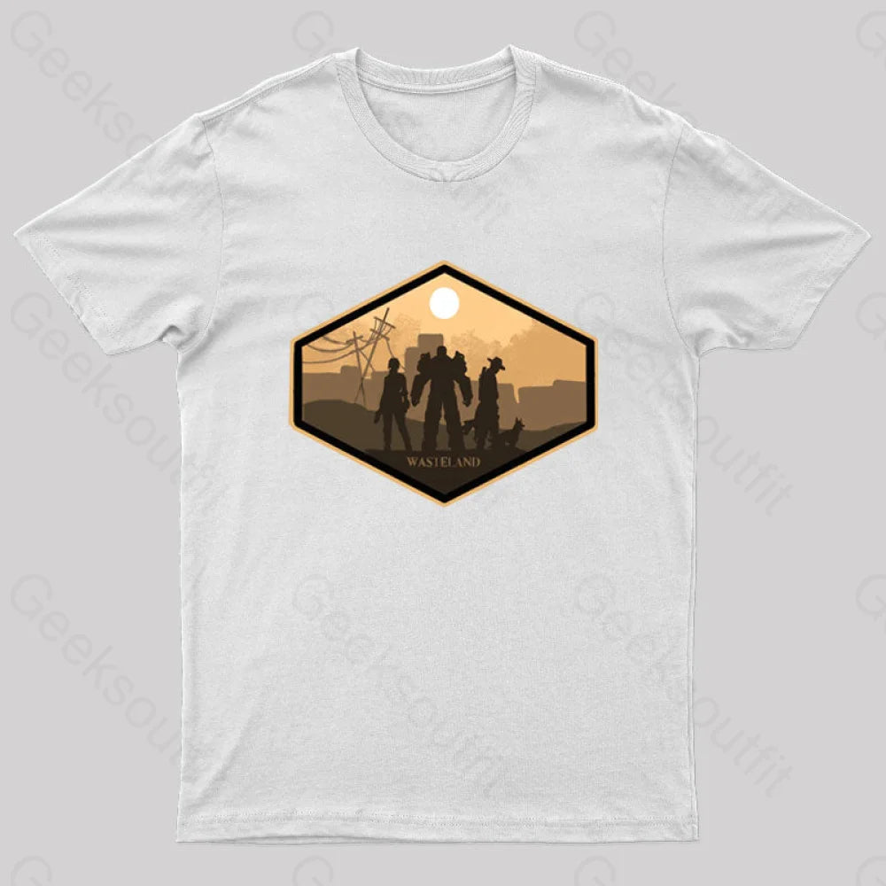 Explore Wasteland Geek T-Shirt White / S