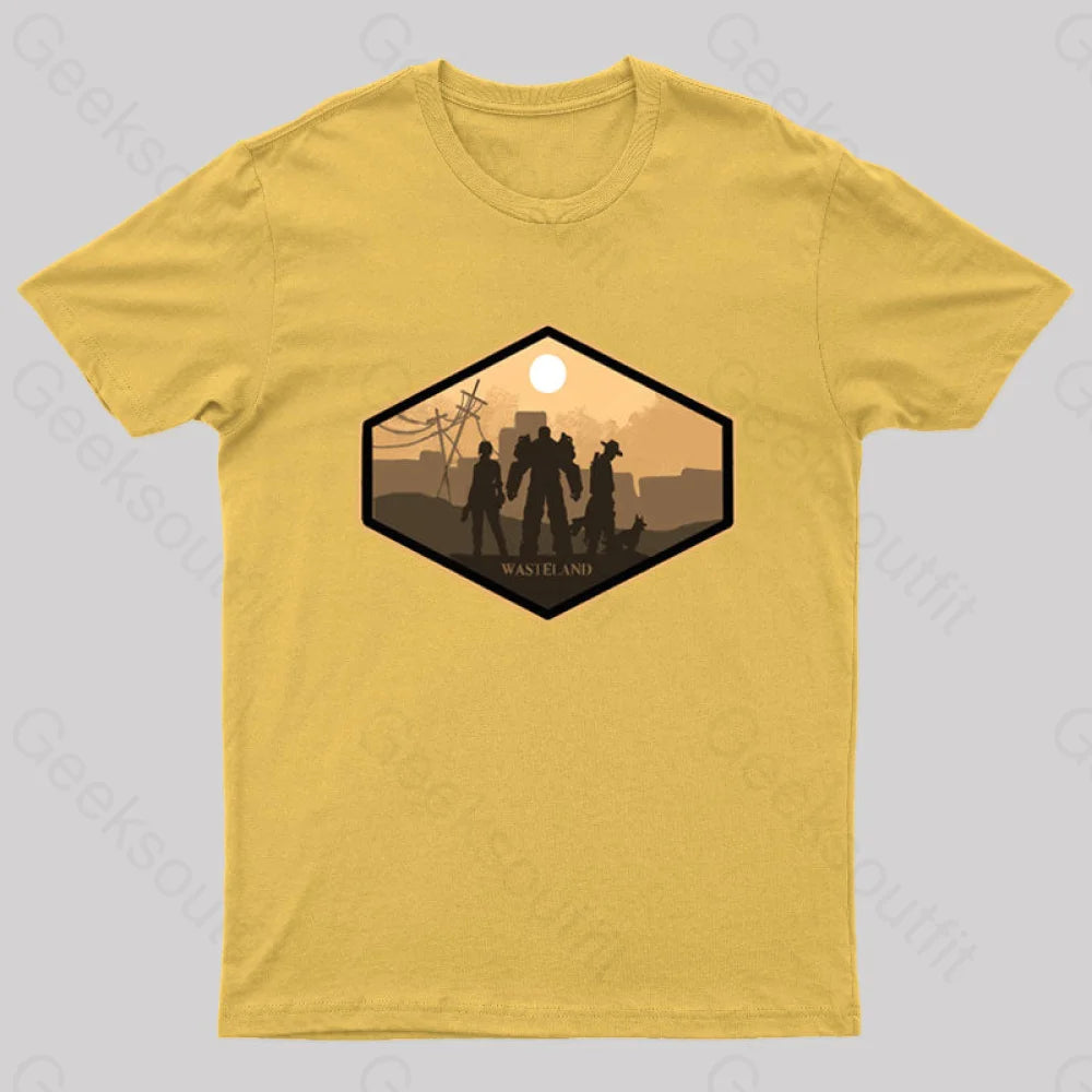 Explore Wasteland Geek T-Shirt Yellow / S