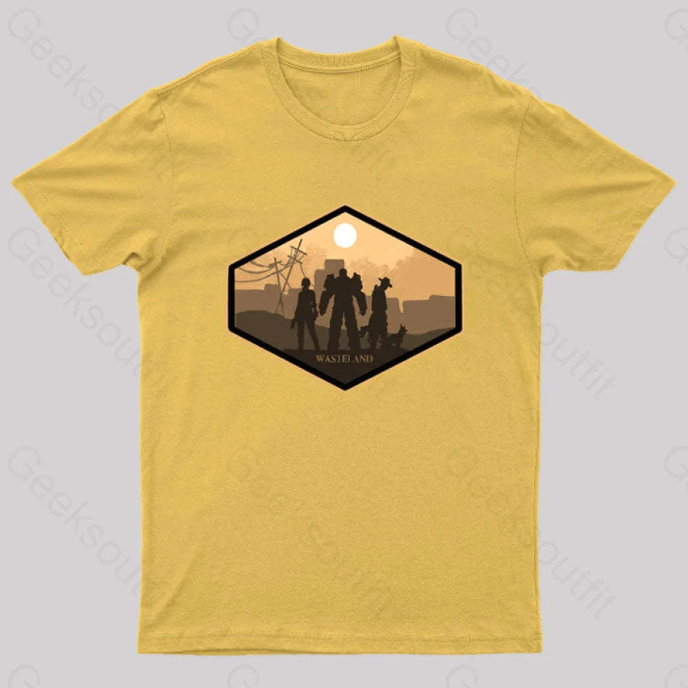 Explore Wasteland Geek T-Shirt Yellow / S