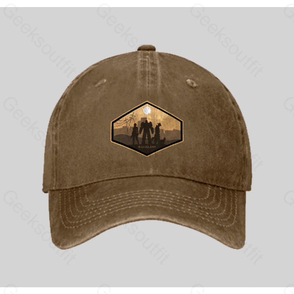 Explore Wasteland Washed Vintage Baseball Cap Natural