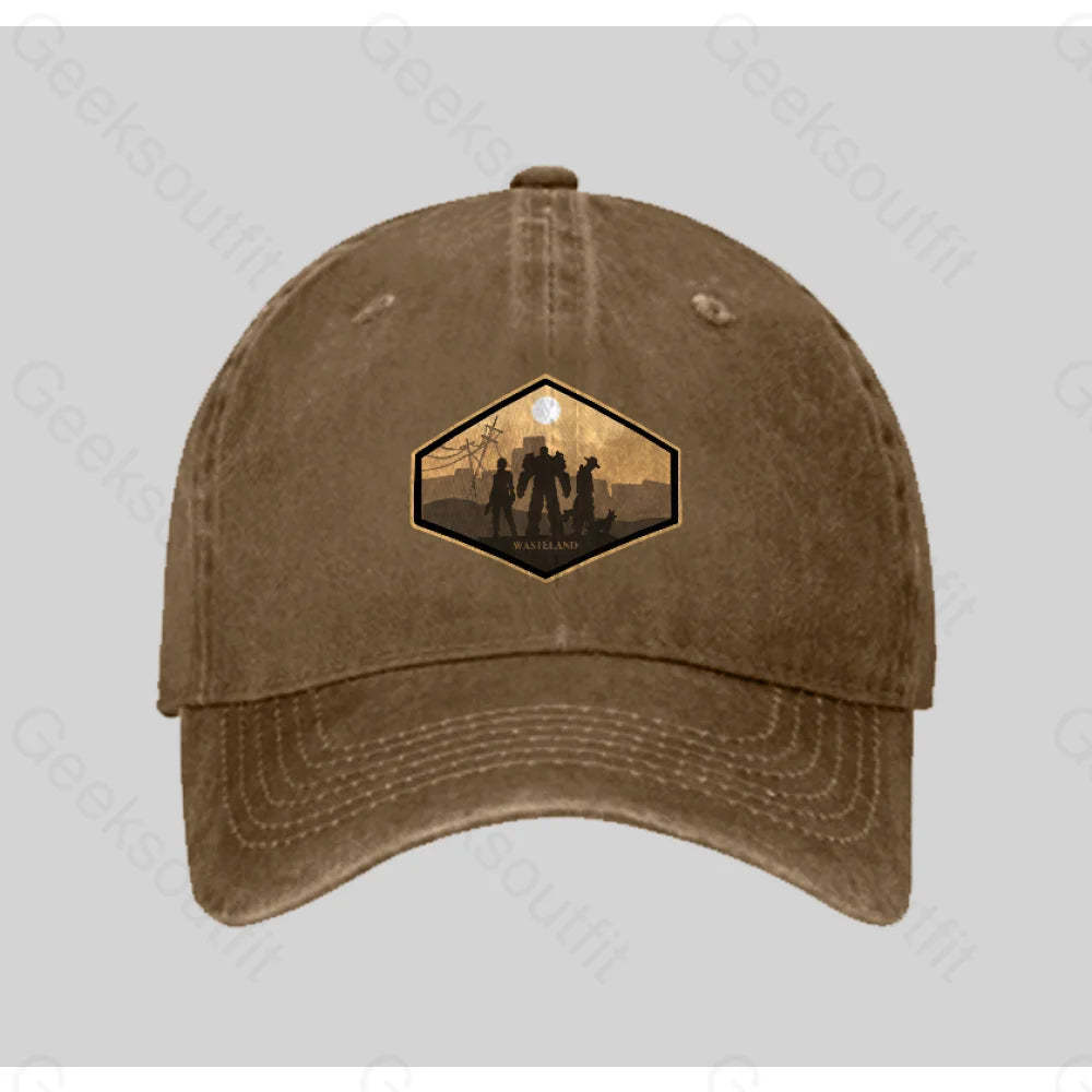 Explore Wasteland Washed Vintage Baseball Cap Natural