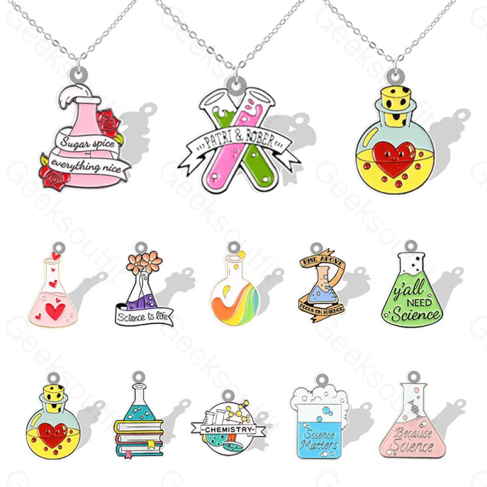 Explosive Chemistry Math Elements Necklace