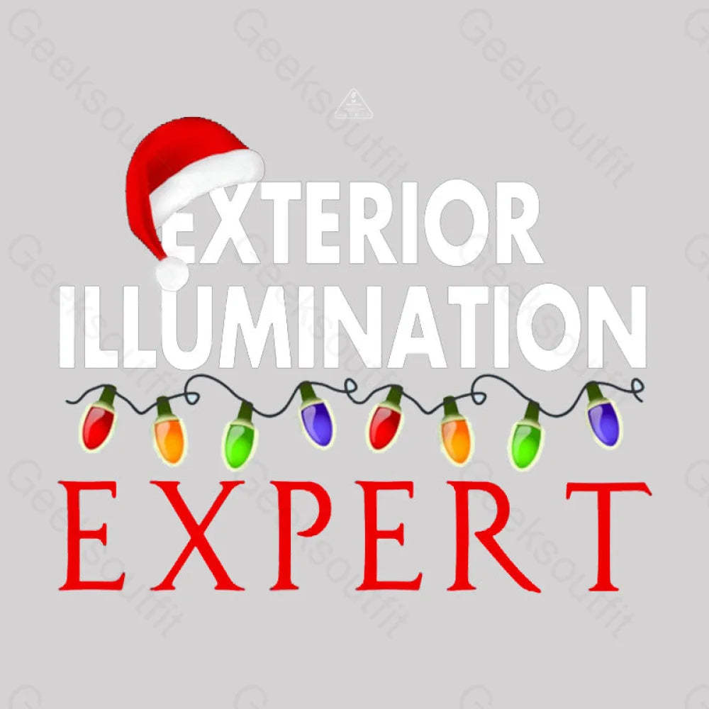 Exterior Illumination Expert Christmas Light Decorator Geek T-Shirt
