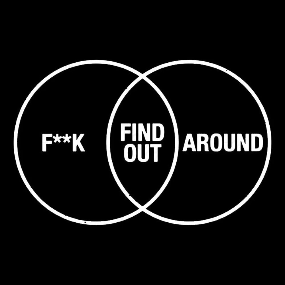 F Around And Find Out Venn Diagram Nerd T-Shirt