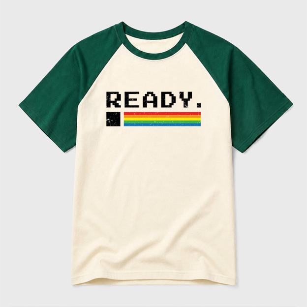 Commodore 64 Ready Raglan T-shirt