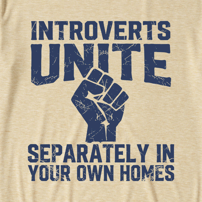 Introverts Unite Ultra Soft Heather Tee