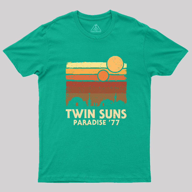 Twin Suns Paradise77 Geek T-Shirt