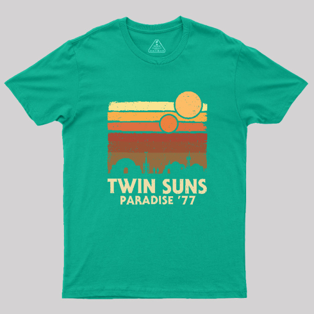 Twin Suns Paradise77 Geek T-Shirt