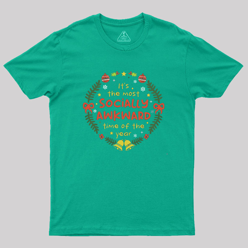 Socially Awkward Christmas Geek T-Shirt
